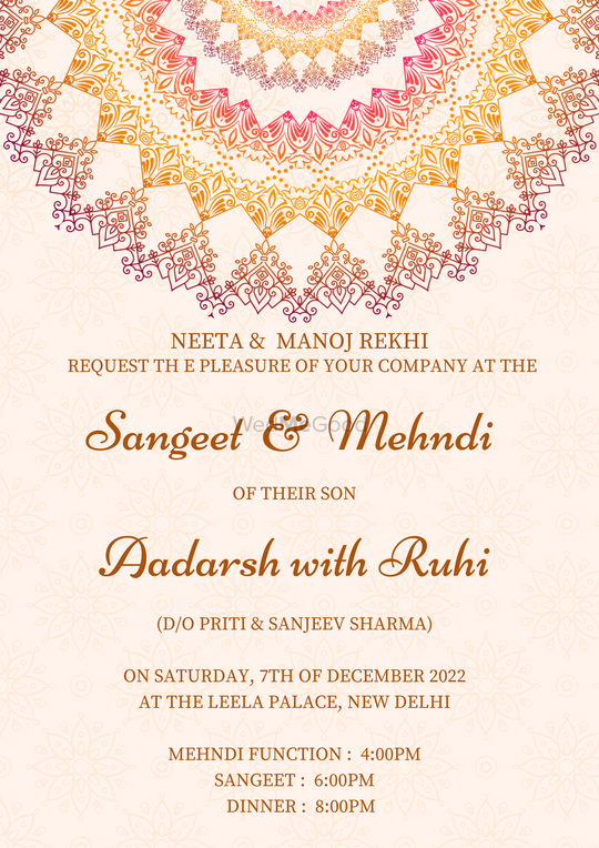 Mehndi Invitation Cards for South Asian Brides | Minted