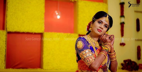 Sara Ganesh Pandy on Instagram: For bridal bookings contact 9840312031  #coimbatoremakeupartist #saraganeshmakeupartist #southindianbride  #makeupartistcoimbatore #bridesofindia