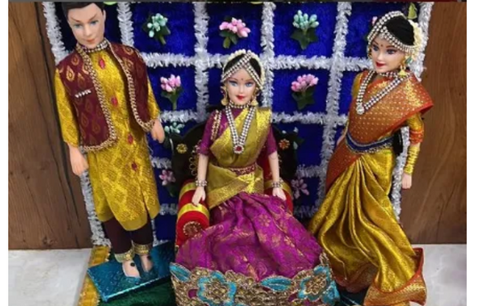 Wedding Couple Doll a Perfect Gift for South Indian Marriages