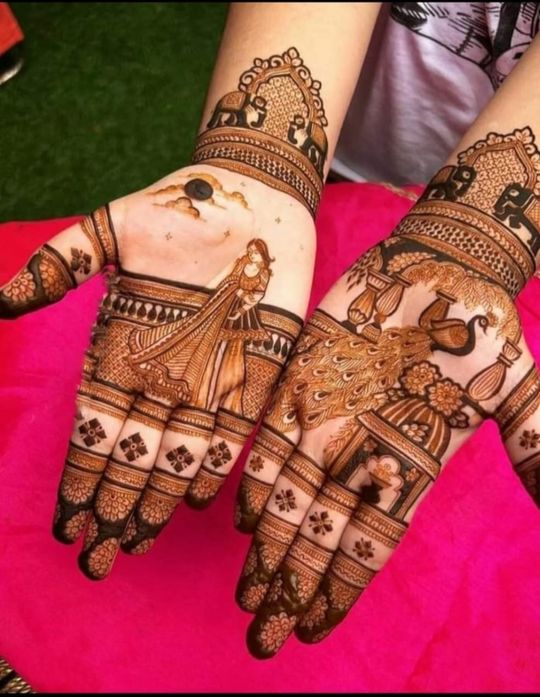 Karva chauth mehndi design 2021 try these trendy beautiful mehndi designs  on hands pra - Karwa Chauth Mehndi Design 2021: मेहंदी के बिना अधूरा माना  जाता है करवाचौथ, ट्राई करें मेहंदी के