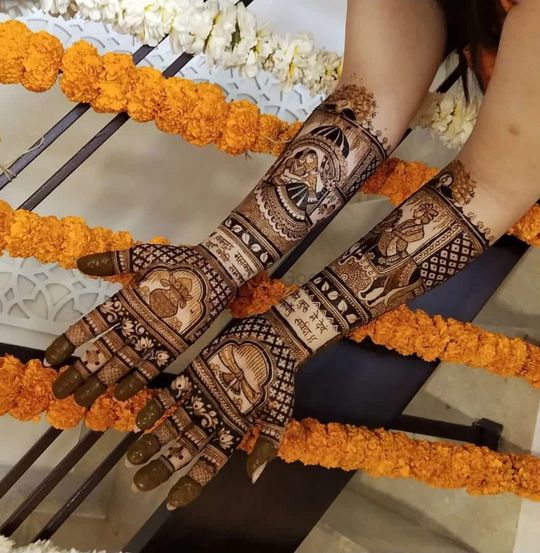 Everything You Need To Know About Bridal Mehndi Cost | Karva chauth mehndi  designs, Palm mehndi design, Latest mehndi designs