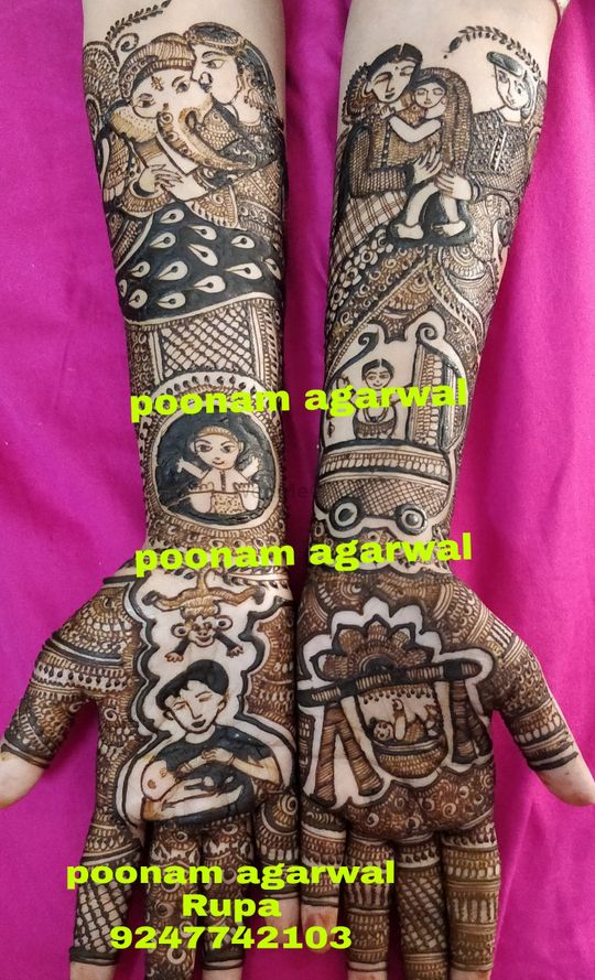 poonam mehndi and makeup artist 🥰 (@henna_creation_by_poonam) • Instagram  photos and videos