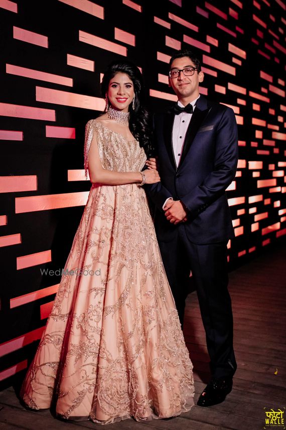 sangeet couple dress