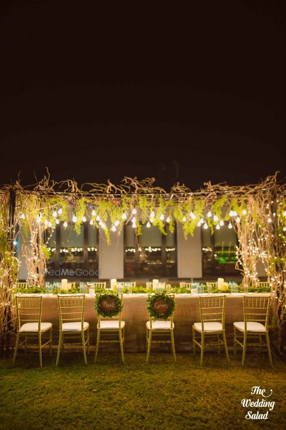 Photo Of Wedding Reception Dinner Setup