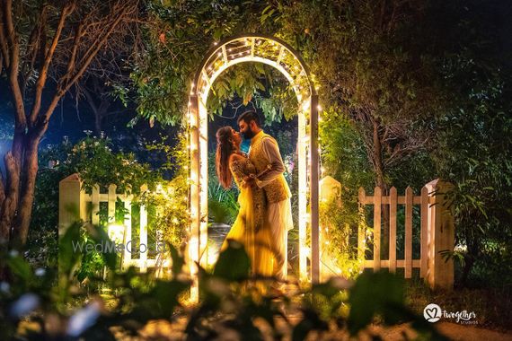Photo Of Bride And Groom Pose For Their Pre Wedding Shoot