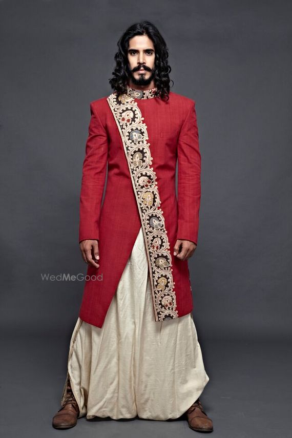 asymmetric sherwani