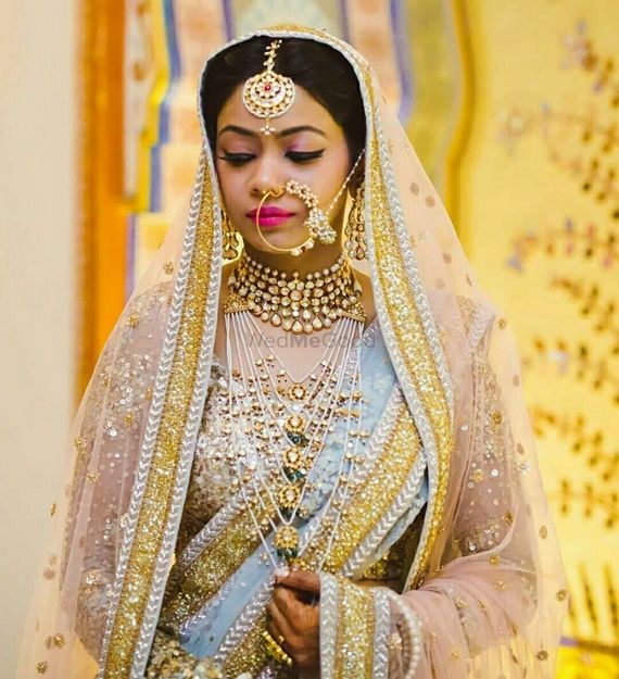 Photo of A bride in heavy jewellery
