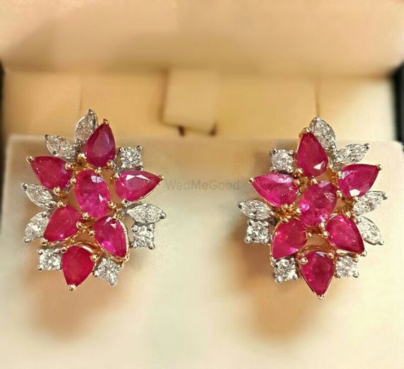 diamond and precious stone earrings - Sitara Pictures | Wedding ...