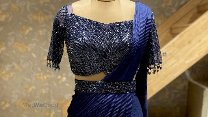 strapless open back dress Zoya Mirror Stone Lehenga Set  Vastra Official