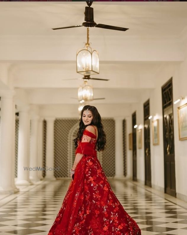 open lace back dress Prince Velvet Loafer // Red