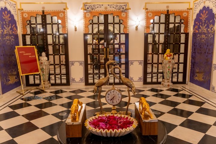 Rajbagh Palace wedding setup