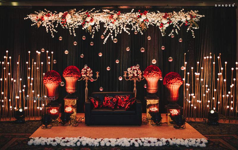 Photo of Floral stage decor for the sangeet