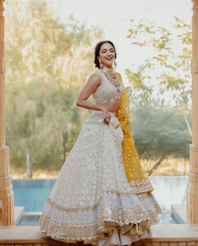 Real Brides Who Opted for Pink & Green Bridal Look Like Kiara Advani on the  Wedding Day | WeddingBazaar