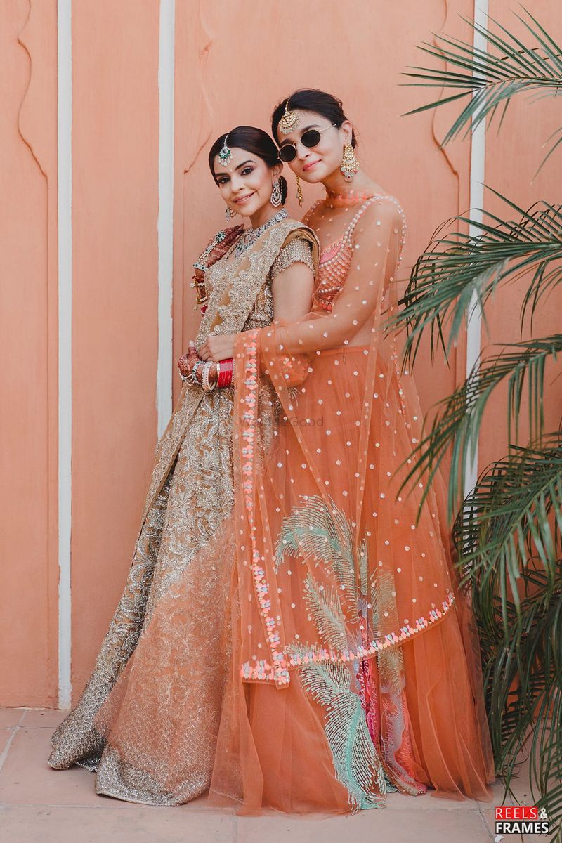 Bridesmaids for a day, friends for life ! And don't miss the special one 🐶  ♥️ . My gorgeous bride Priya ! MUA : @parulgargmakeup... | Instagram