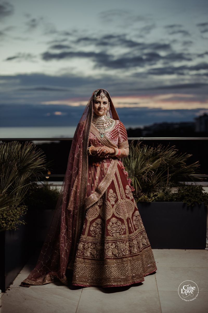 Coconut & Rose Gold Embroidered Lehenga Set | Arpita Mehta – KYNAH