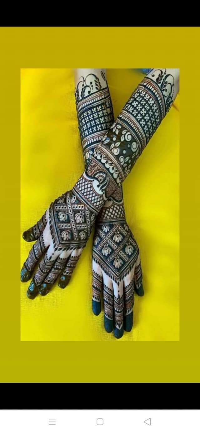 Classic Indian Mehndi Design - My Teej Mehndi - YouTube