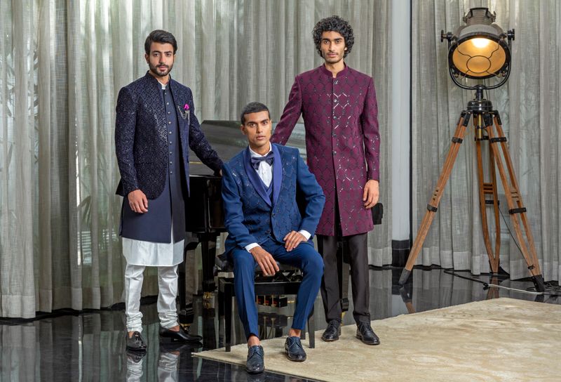 Indian Wedding Clothing for Men  Mens Ethnic Wear, Business Suits for –  Bonsoir