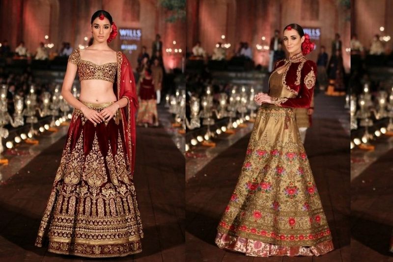 Buy Ivory floral print lehenga set by Rohit Bal at Aashni and Co