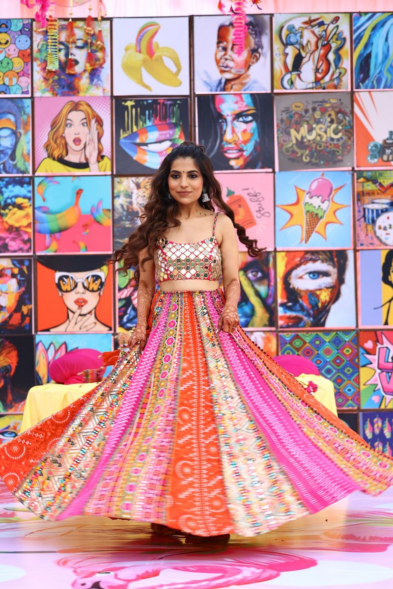 Buy Nakhrali Rust Mulmul Cotton Kalidar Ghaghra/Skirt Set (Set Of 3) by  Designer TARAASI BY RUPINDER for Women online at Kaarimarket.com