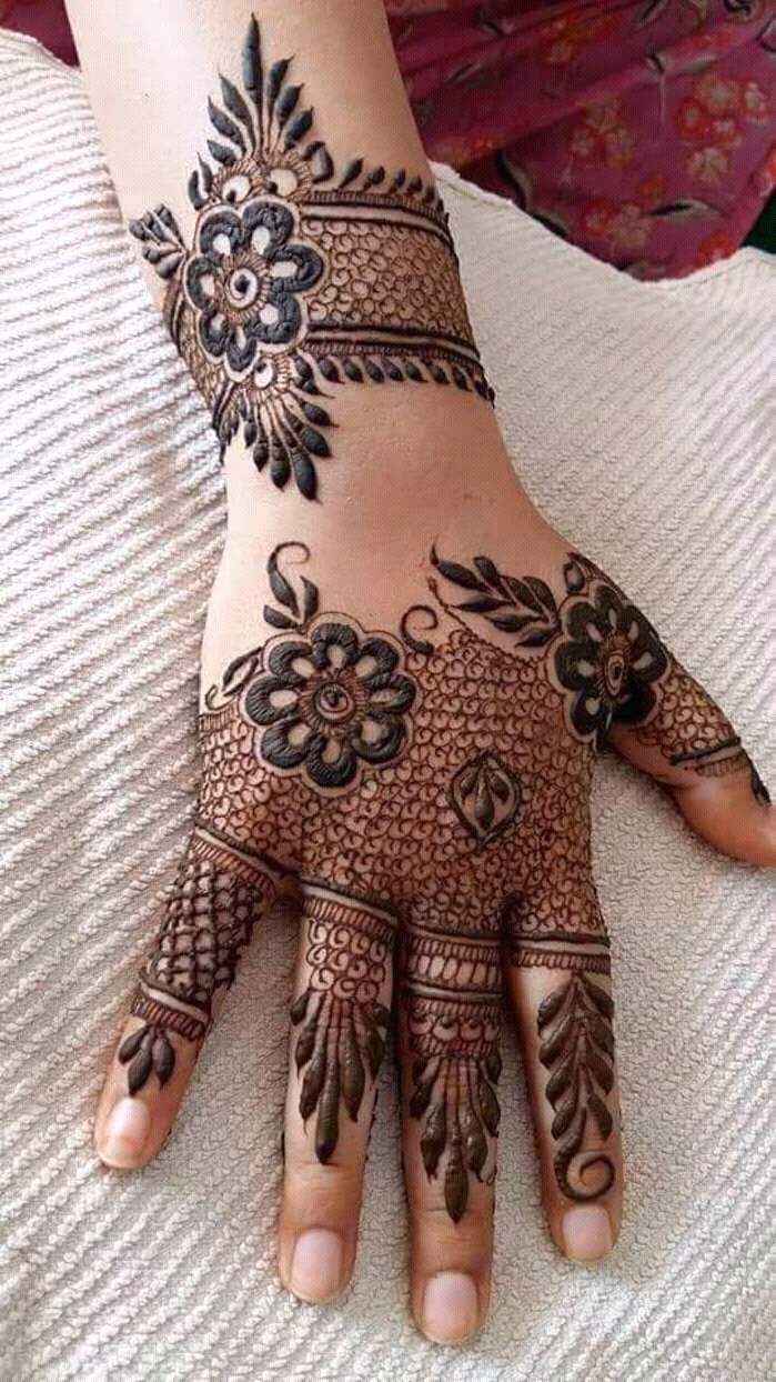 😍Bahut hi Sundar hand simple mehndi design for front hand😍 - YouTube