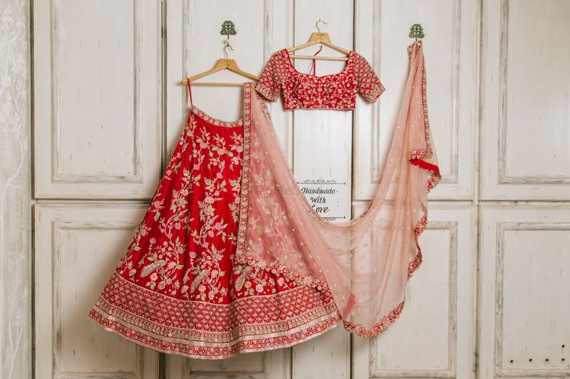 Chamee and Palak Info & Review | Bridal Wear in Mumbai | Wedmegood | Bridal  lehenga red, Bridal lehenga, Indian bridal dress