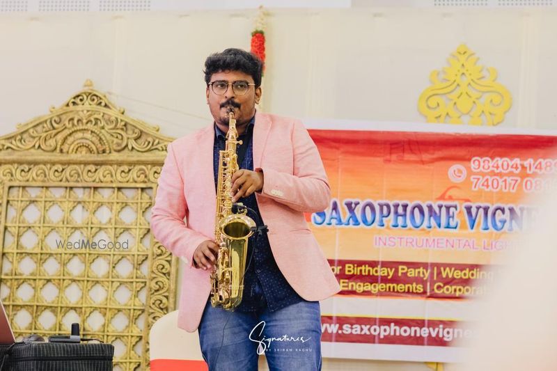Saxophone Vignesh Instrumental Orchestra Chennai Wedding
