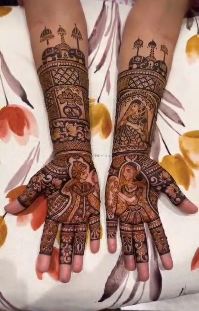 21 लेटेस्ट और ट्रेंडिंग मेहंदी डिजाइन फोटो के साथ - Navratri Ke Liye Latest Mehndi  Designs in Hindi