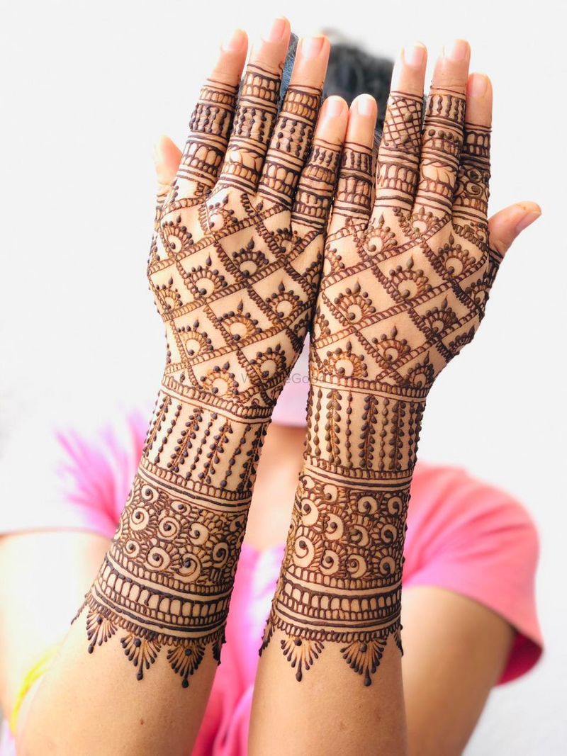 Afreen - Arabic Syle Instant Henna Tattoo (Design 26) – Henna Squared