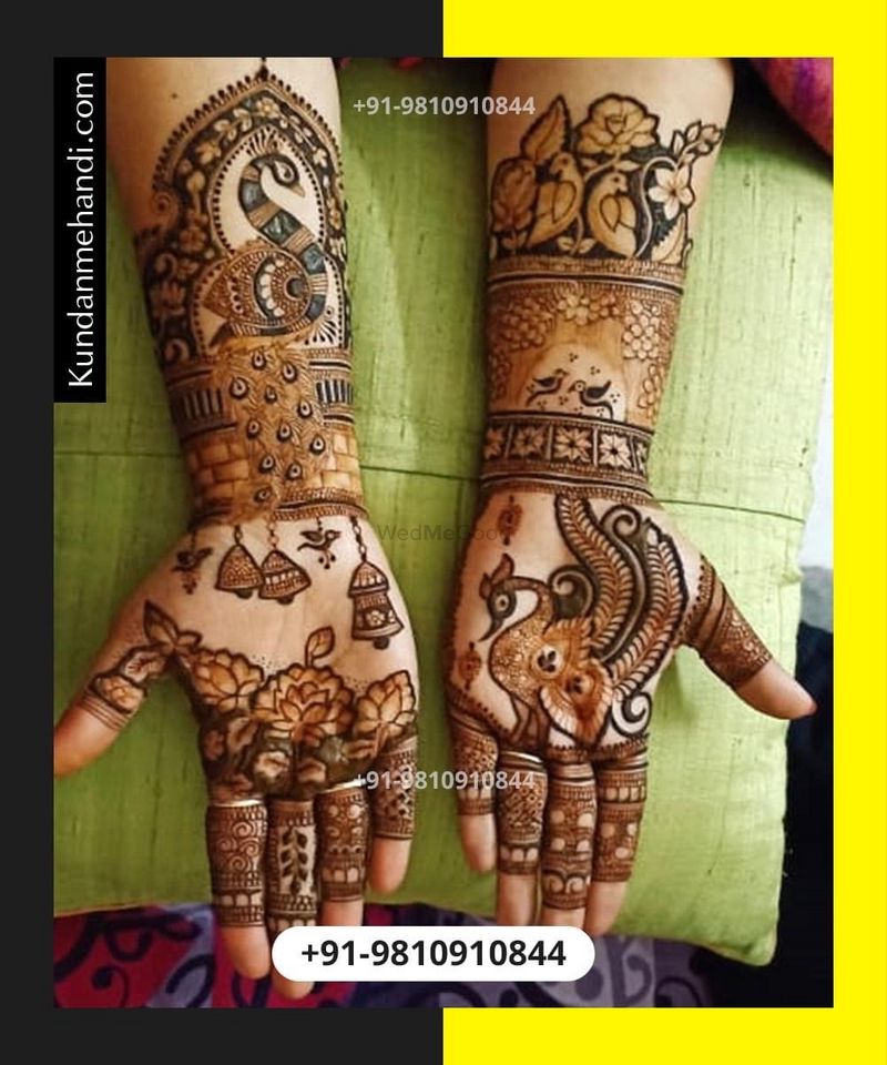 A Traditional Gujarati Wedding With An Offbeat Mehendi Look | Bridal  mehendi designs, Gujarati wedding, Mehendi designs