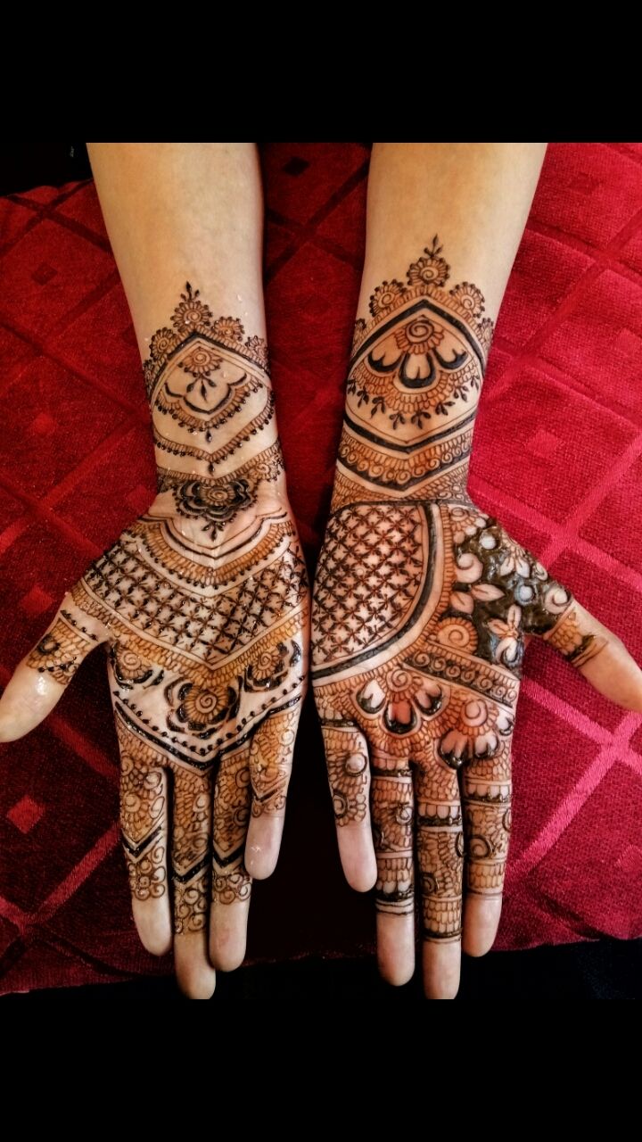 Mangalore and Udupi mehendi artist sɪᴍʀᴀɴ | Bridal Mehendi with traditional  elements Lotus,Elephant, Gathbandhan ‼️ Hello beautiful peoples! 📢Bookings  open! •BRIDAL and... | Instagram