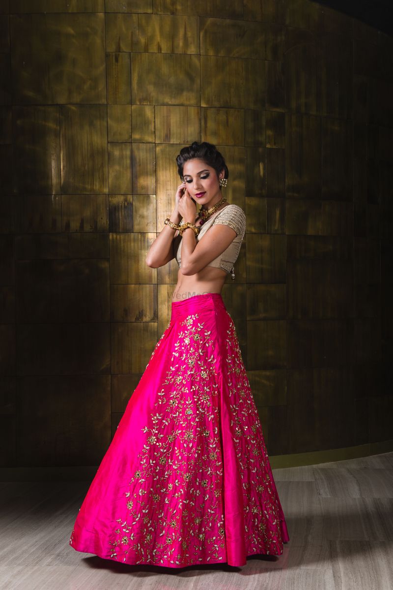 Pink Sequins Embellished Net Lehenga Choli Latest 2241LG09