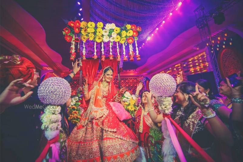 Photo of Bride Entrance on a Chariot