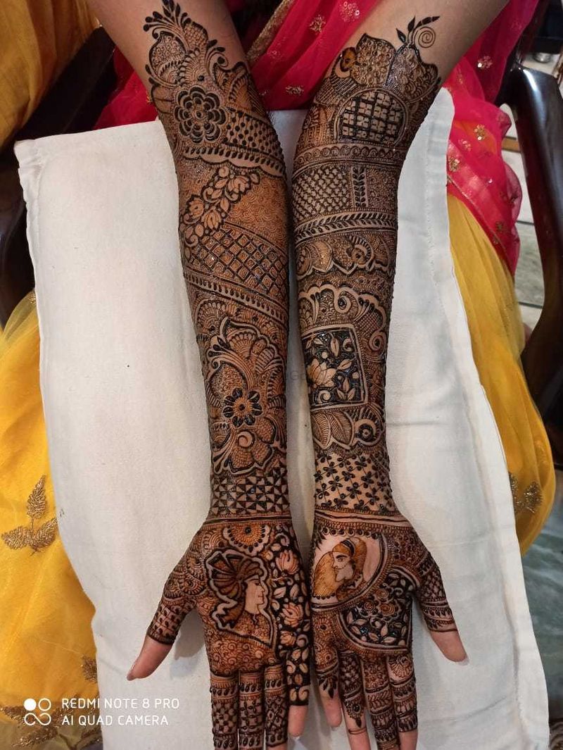 ◦•○◉✿ bridal mehndi design✿◉○•◦ Images • cute boy (@mistry____girl) on  ShareChat