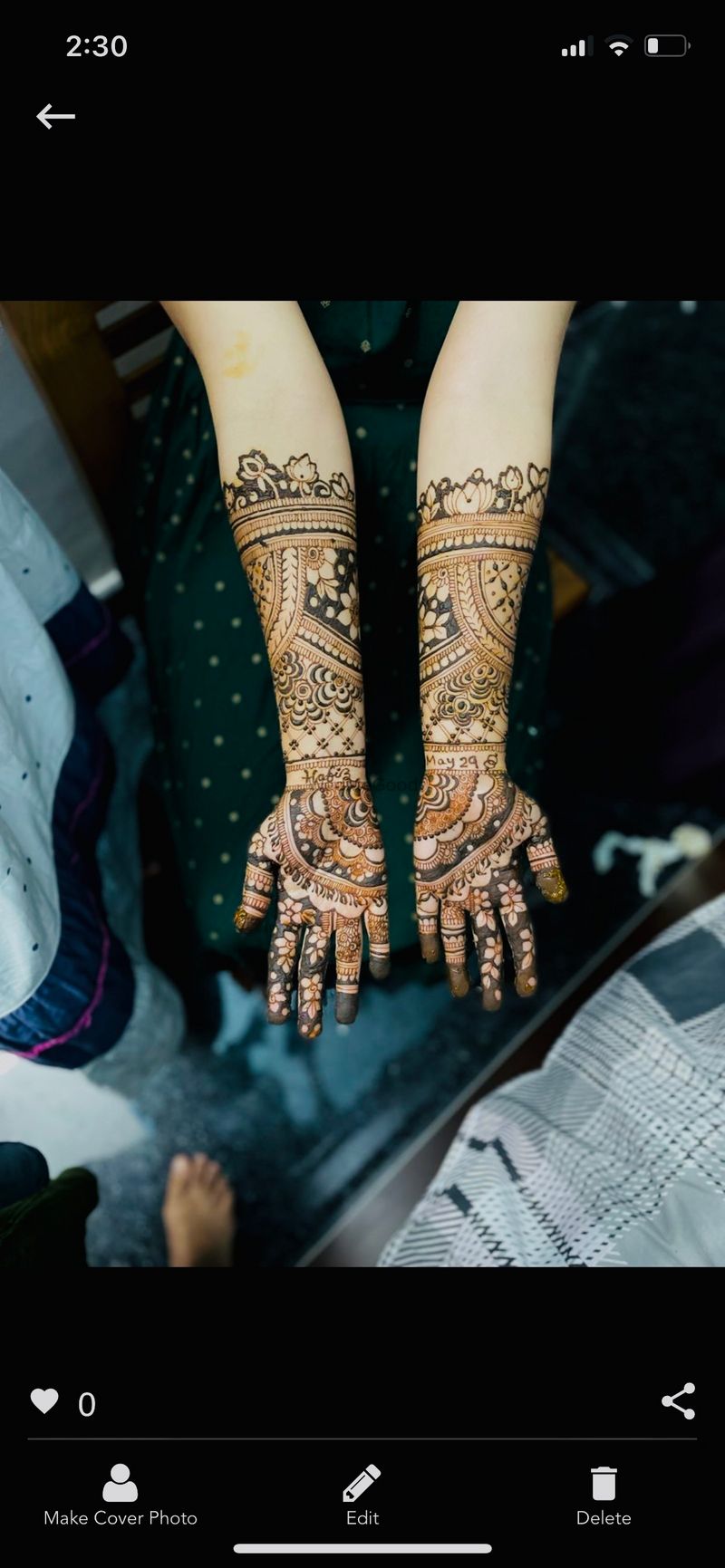 New Gulf mehndi design for Eid 2018 | heena vahid. - YouTube