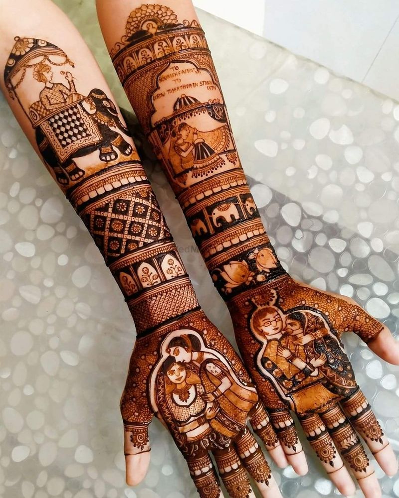 Very Easy Simple beautiful full Hand Indian Mehndi design ❤️|| . . . Slow  video on YouTube channel : Sunitha'sMehndiArt (link in bi... | Instagram