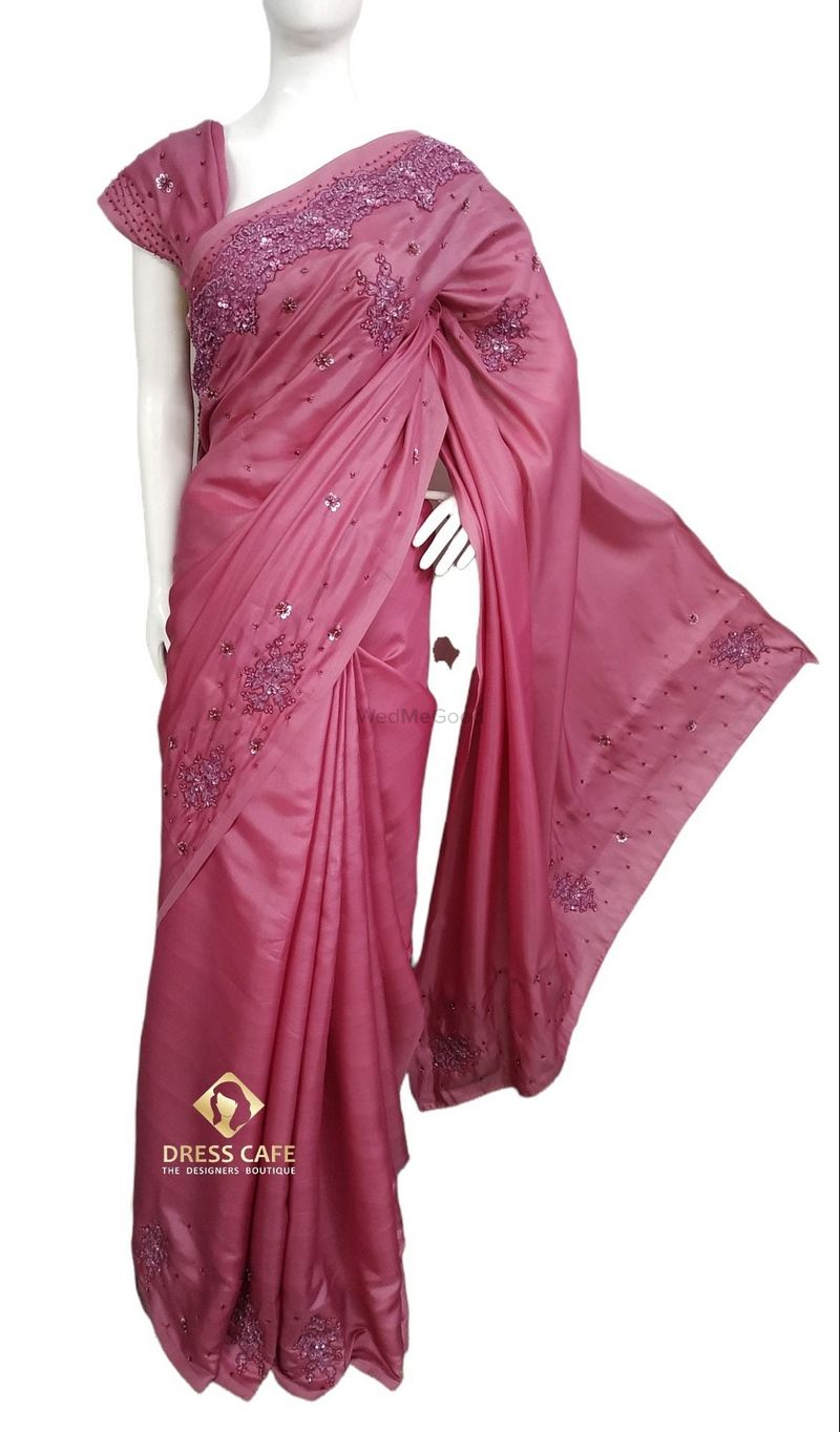 Buy Pink Kantha Stich Work Saree For Women | BongMela.com