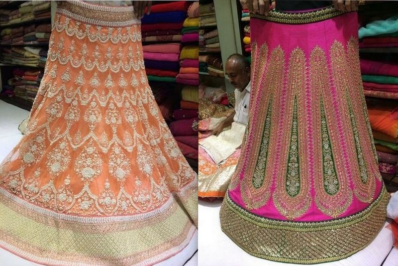 Indowestern Organza Fabric Ready To Wear Lehenga Cum Saree With Belt 1803 -  Aarshi Fashions