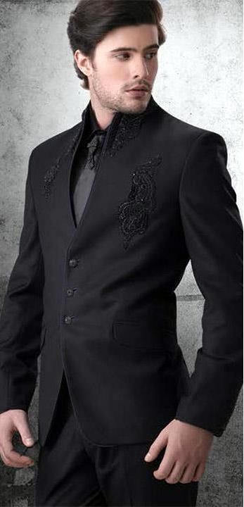 Wedding Men Black Plain Designer Suit at Rs 5500/set in Mumbai