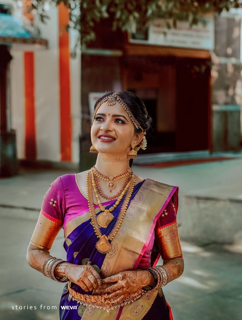 Traditional Tamil Bridal Sarees - Weva Photography