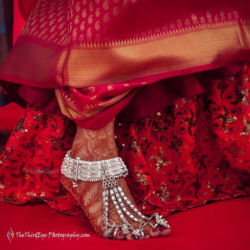 Silver anklet for bride deals