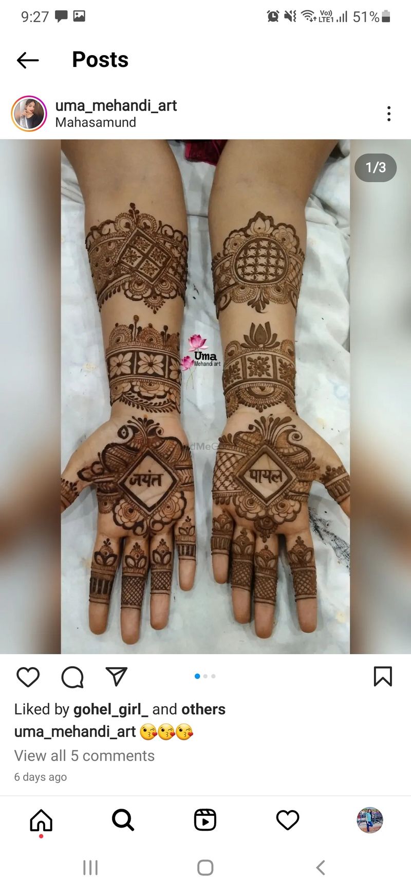 Indo Western Mehndi Designs at best price in Mumbai | ID: 13537045733