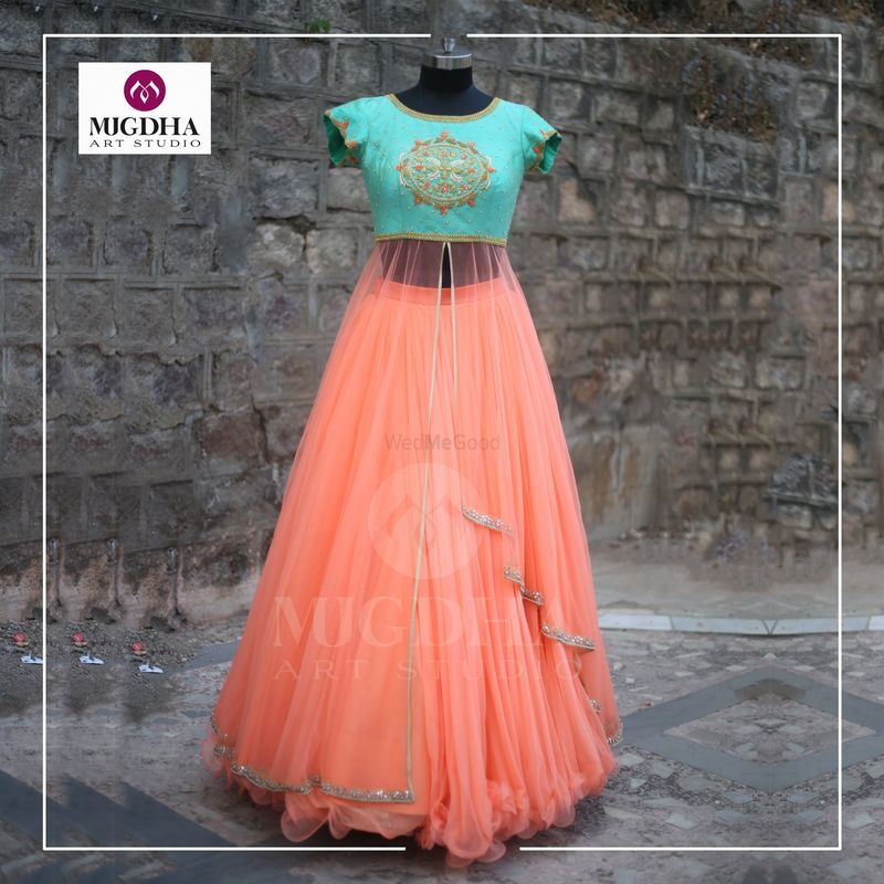 Kanjeevaram Lehangas | Bridal Lehangas | Mugdha Art Studio | Bridal sarees  south indian, Half saree lehenga, Pink half sarees