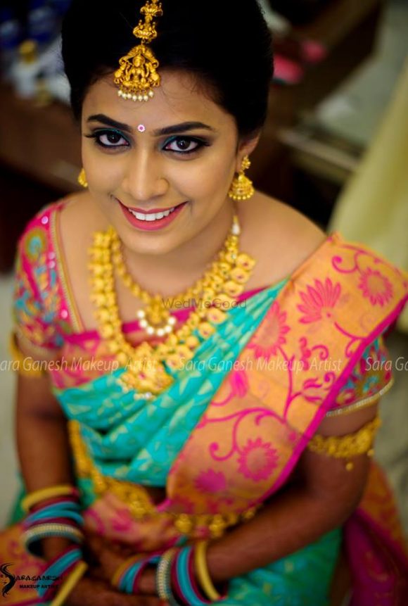 Sara Ganesh Makeup Artist - 😍 Accessories: @bridaliza For bridal bookings  contact 9840312031 #coimbatoremakeupartist #saraganeshmakeupartist  #southindianbride #makeupartistcoimbatore #bridesofindia