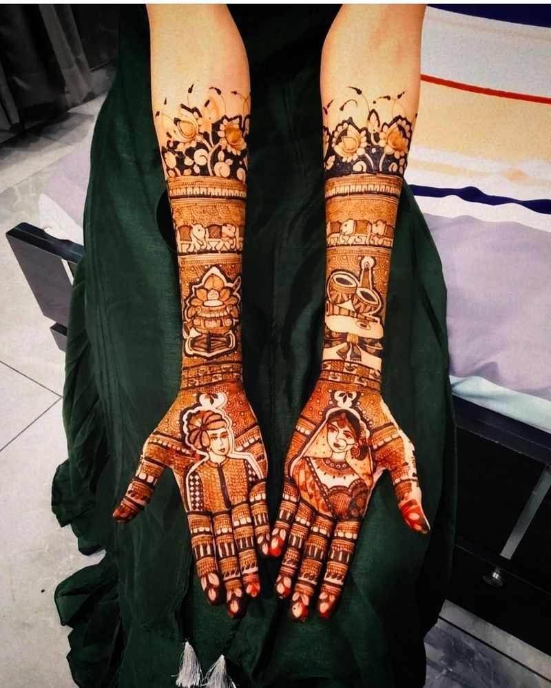 Anil Mehandi Art : Heavy mehandi artist in Himachal