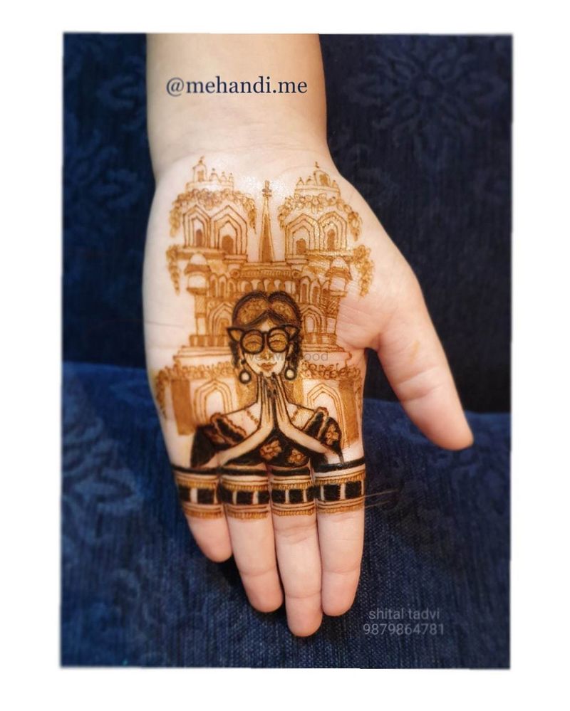 Shiva Trishul Tattoo Mehndi Design | Nandita Art Zone - YouTube