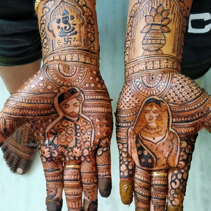 Kinjal Mehndi Art - Bridal Mehndi with Elephant and Ganesha! Floral -  Cutwork Start-up!! For mehndi order bookings and classes contact me  09833887817... #heavybridal #bridalmehndi #bridalmehndiartist #combo  #requisite #bridalgoals #asianbride #asian ...