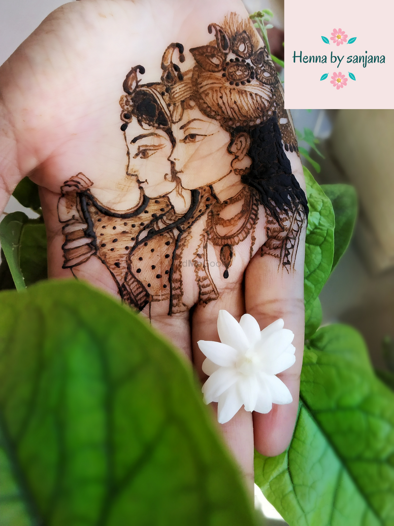 sanjana ❤ name mehndi design |Henna design|henna name tattoo design #shorts  #100day100videochallange - YouTube