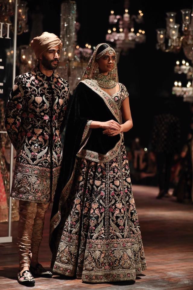 Silk Black Wedding Wear Printed Bridal Lehenga Choli at Rs 3130 in Surat
