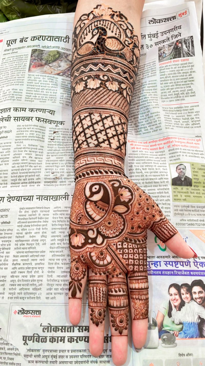 Bridal back hand henna mehndi designs 2023 - video Dailymotion