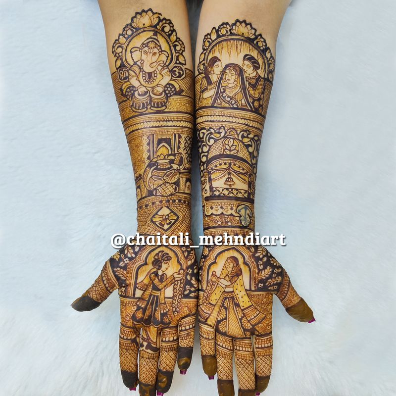 simple mehandi design Images • Jagriti Rajput (@2238086927) on ShareChat